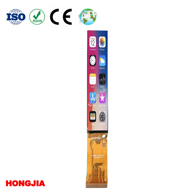 Pantalla de tira larga IPS de 2,88 pulgadas 120*640 incell con tacto