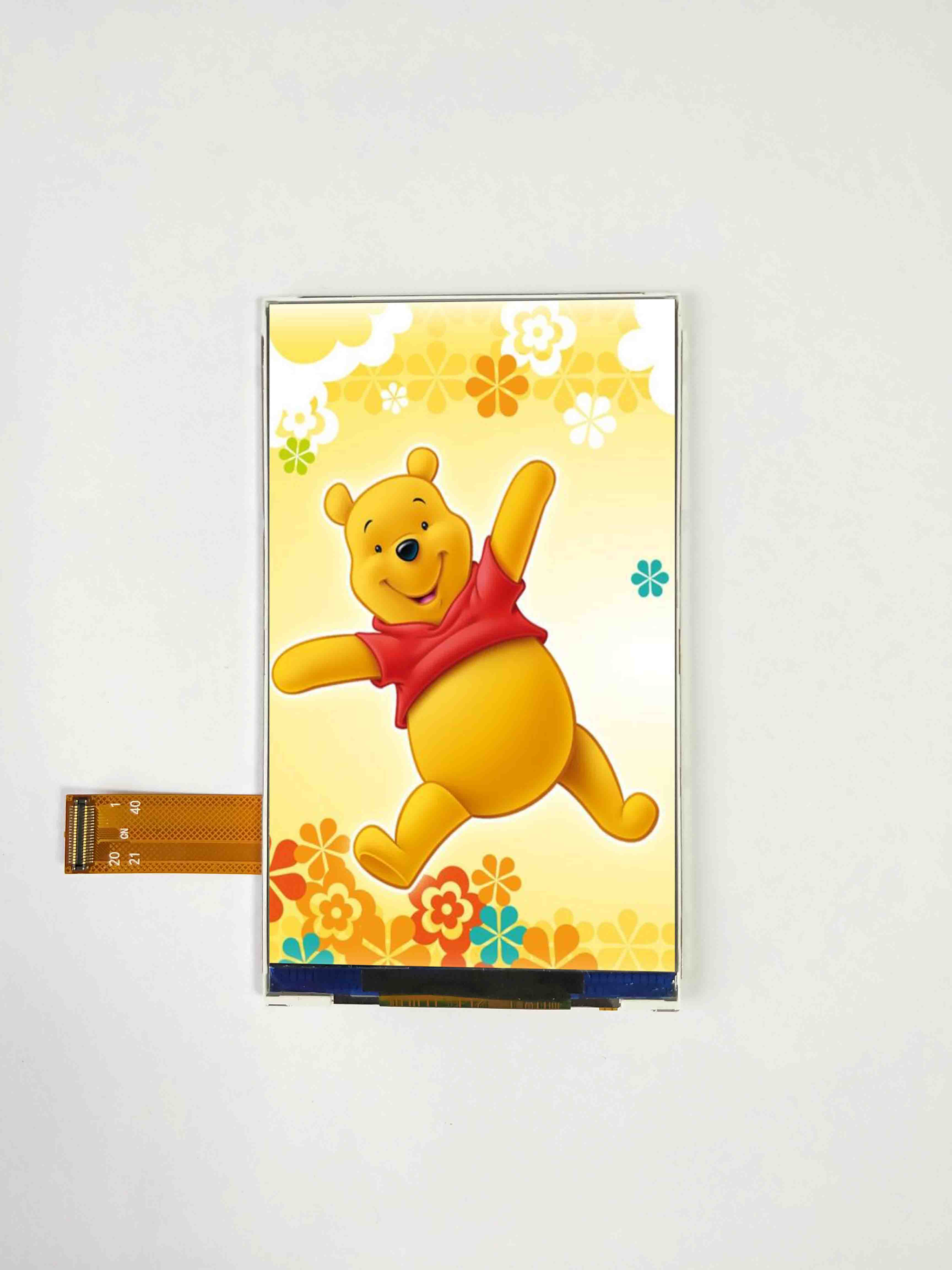 LCD incell de 3.97 pulgadas con 480*800 Resolución y soporte de interfaz SPI/MCU